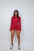 Wine Red Sculpt One-Piece